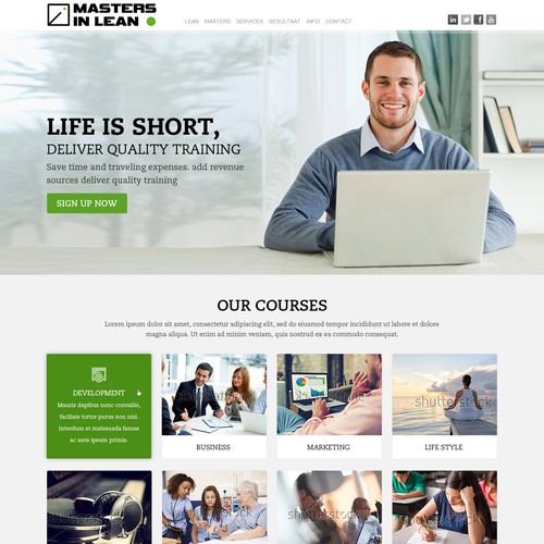 Website Design for Lean Trainers’ Online Training Platform Design by OMGuys™