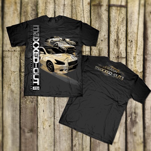 Diseño de T-shirt design for car club (LOGO PROVIDED) de Mothrich