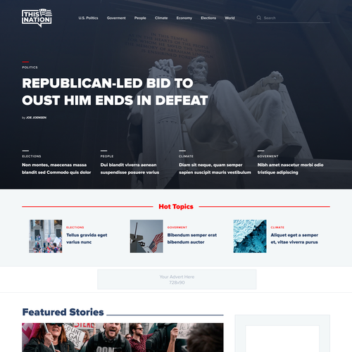 Wordpress Design for Political Blog Design by Ivan Fresh