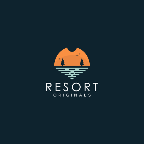 Custom Resort-Themed Apparel Logo Design Design by TUYUL_Dolar