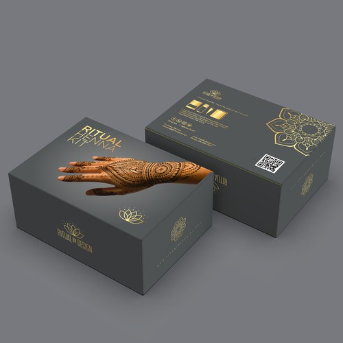 Packaging design for henna art kit Design by Imee008
