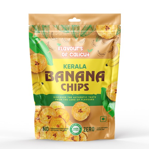 Package Design for Banana Chips Design by Design_byMe