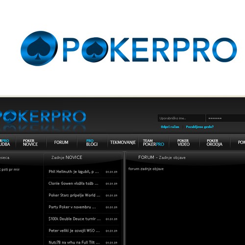 Poker Pro logo design Diseño de APM1