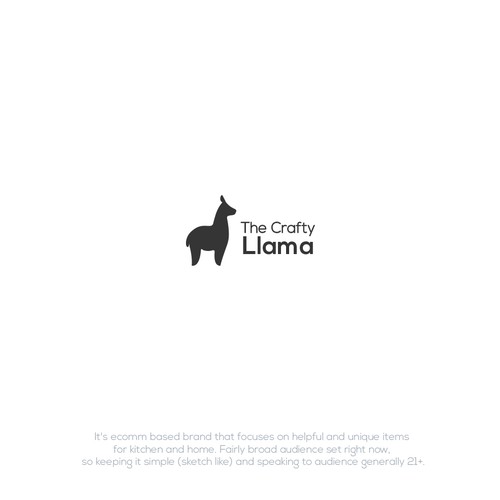 Design Simple and friendly Llama design di safy30