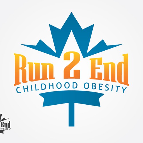 Run 2 End : Childhood Obesity needs a new logo Design por KowaD