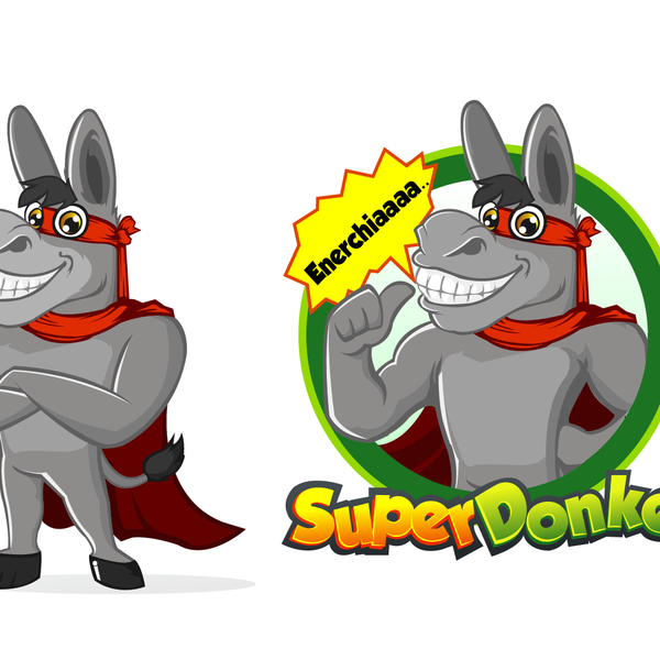 Help Donkey Jr. met een nieuw logo