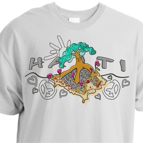 Wear Good for Haiti Tshirt Contest: 4x $300 & Yudu Screenprinter Diseño de CP22