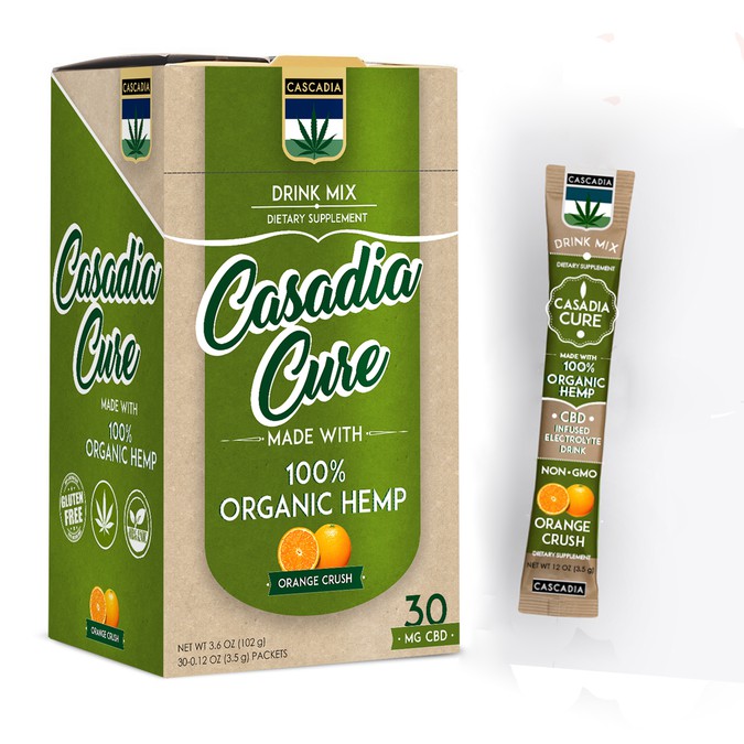 Package design for Hemp Infused drink Product packaging contest