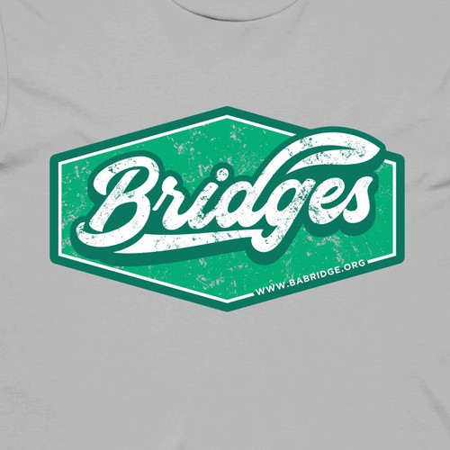 Classic Urban and Hip Tee-Shirt Design for a good cause with Bridges Foundation (non-profit) Design by VINEART