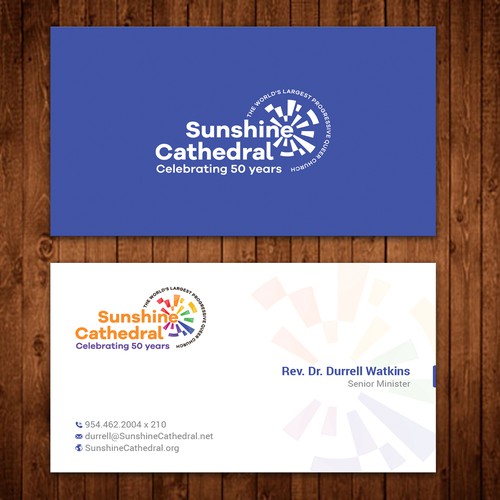 Business Card for Growing Progressing LGBTQ Church Design by ™SF_Design™