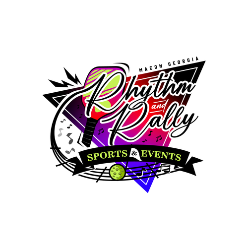 Music Meets Pickleball! Cool, musical logo for sports facility Design by Wiell