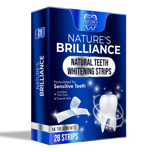 Natural Design Needed for Nature's Brilliance Whitening Strips Design by UnderTheSea™