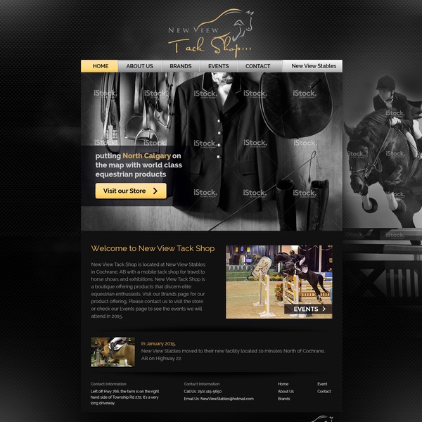 New View Tack Shop Website