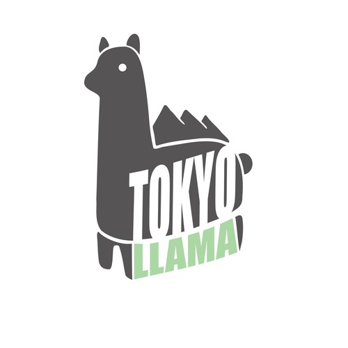 Outdoor brand logo for popular YouTube channel, Tokyo Llama Ontwerp door luke robinson design
