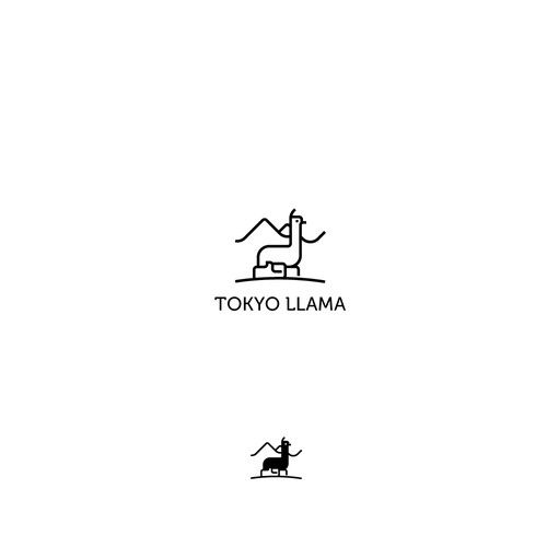 Outdoor brand logo for popular YouTube channel, Tokyo Llama Diseño de BK.˘