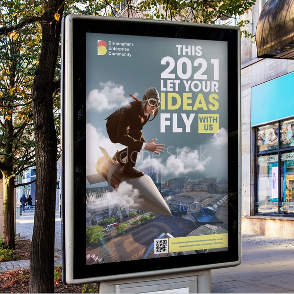 Design by El Serch titled "Outdoor Ad  Entrepreneur School"