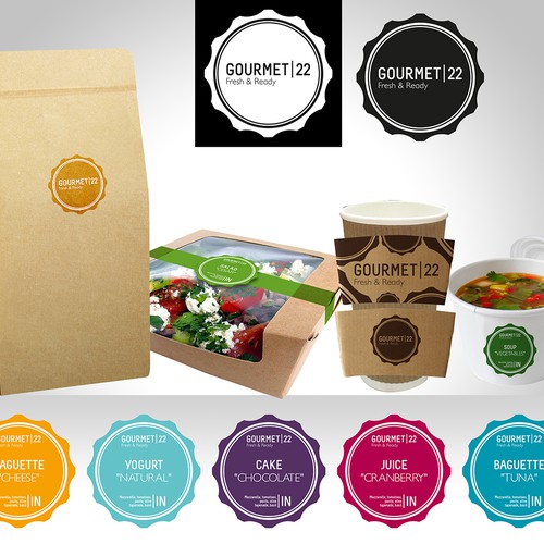 Label Design for Gourmet Food Design by Totoya