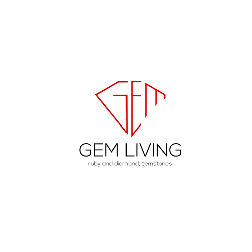 Geometrical, minimalist, modern brand design for Gem Living Design by flatof12