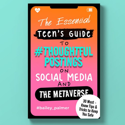 Design an awesome and eye catching book cover that appeals to teens/parents for a guide book Design by DINJA