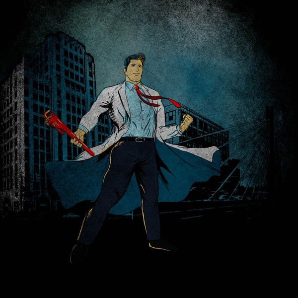 Design by Garagonz titled "Plumbing company's new bad ass"