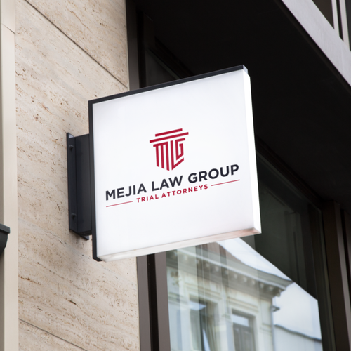Modern, sleek law firm logo and branding Design by n a r e n d r a