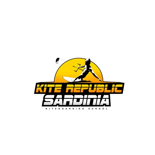 Kite Republic Sardinia - Kiteboarding School needs a youthful & professional Logo Design by Yolman