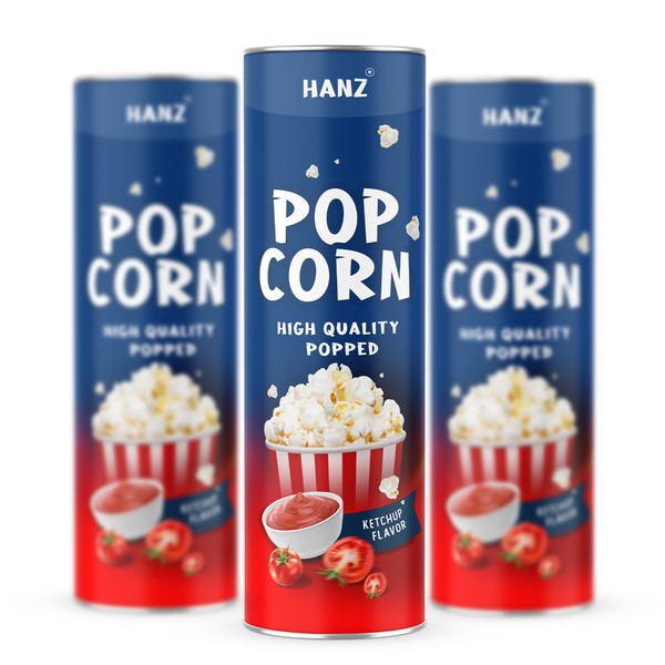 Bold & Flavorful Popcorn Packaging Design