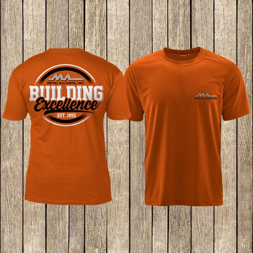 T-shirt design for high quality construction company Design by kenzi'22
