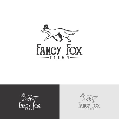 The fancy fox who runs around our farm wants to be our new logo! デザイン by MisterR