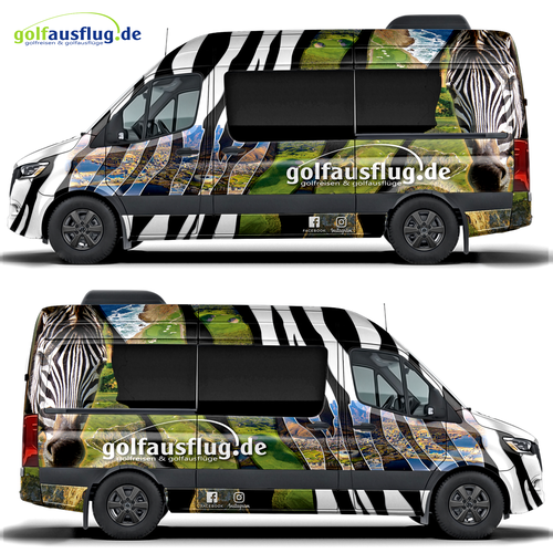 Mini Bus wraping for touristik Mercedes Sprinter Design by adelea