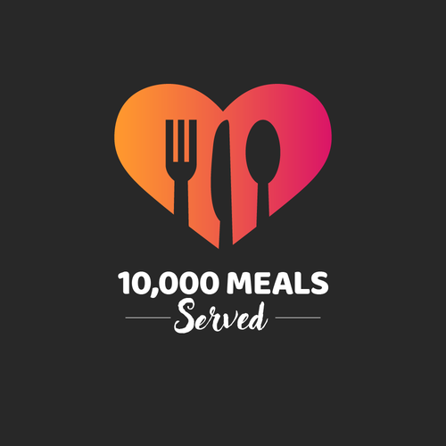 100,000th Meal Served Design by M. Fontaine