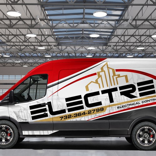 Electrical Contractor Trucks Design by J.Chaushev