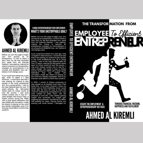 Design a Simple & Innovative Book Cover for the Transformation from Employee to Efficient Entrepreneur Design by DezignManiac