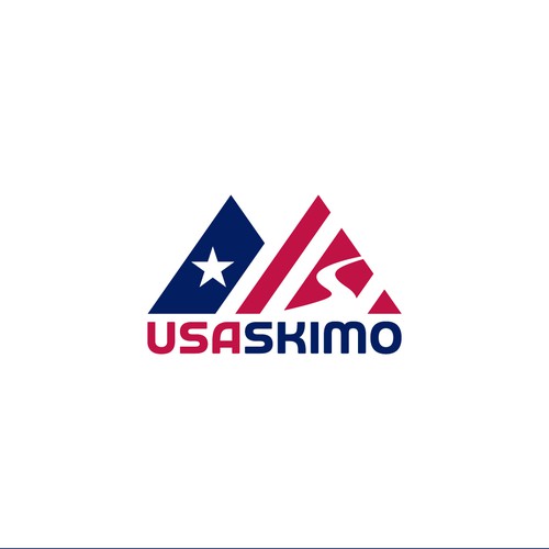 USA Skimo Olympic National Team Logo Design réalisé par Transformed Design Inc.