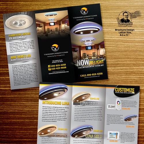 Create a stunning brochure for an exciting new LED lighting design Design by Qinkqink