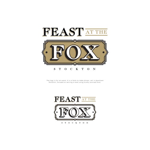 Feast at the Fox - Logo for a Farm to Table Dining Experience Design by Griffon