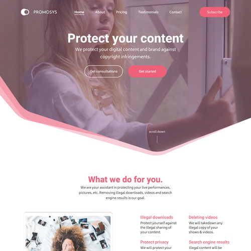 Simple landing page design, Landing page design contest