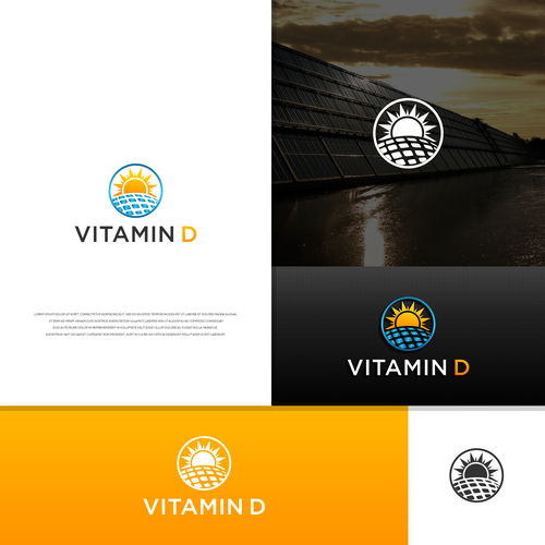 Vitamin D Solar Marketing Company Logo Design by NEON ™