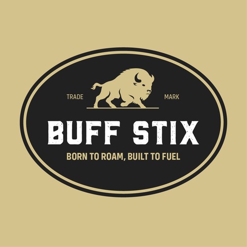 Buff Stix...Lean, Delicious, Buffalo Strong. Design by Studio 135+