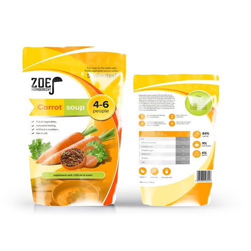 Modern / trendy soup packaging! Diseño de idea@Dotcom