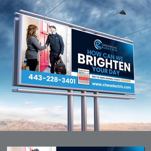 Chesapeake Electric Billboard Design by Creative AAA