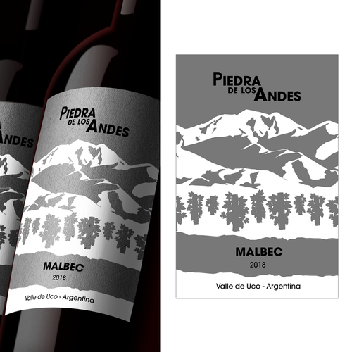 Malbec Wine Label for an Argentinian Winery Design by Phil Anderson®