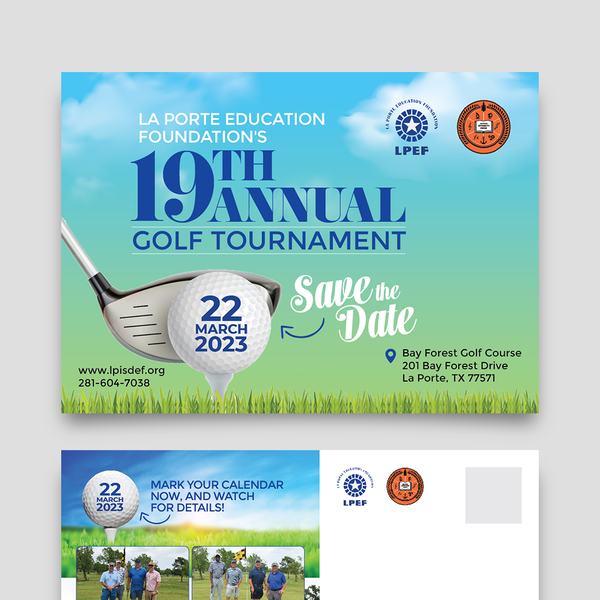 Golf Tournament Postcard