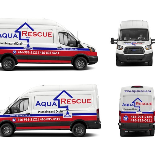 Aquarescue Van Wrap Design by T i f a n y' s