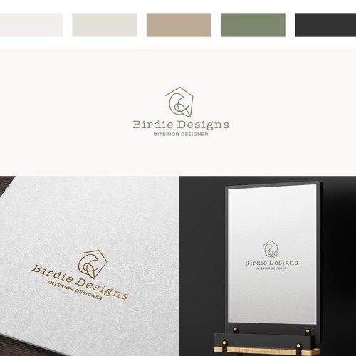 simple design logo to attract sophisticated clients for interior design and architecture Design by .MyArt.