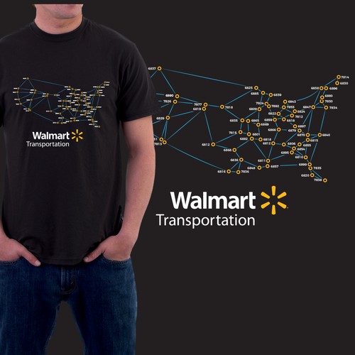 Walmart transportation national grid T shirt contest 99designs