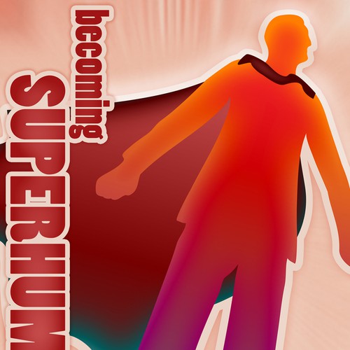 "Becoming Superhuman" Book Cover Diseño de MatthewV