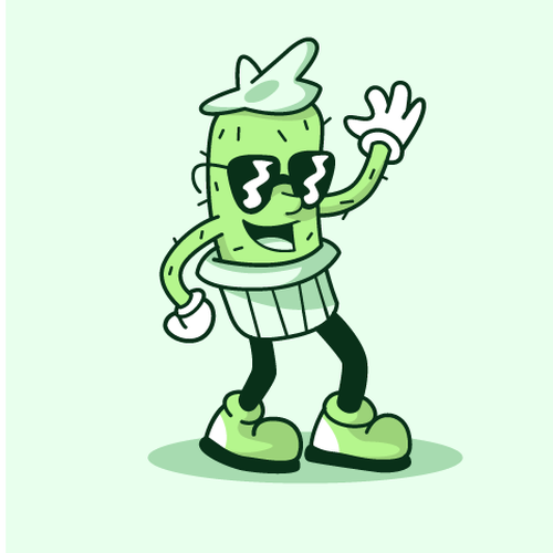 Illustrated Character Logo for Newsletter Diseño de AdriánKG