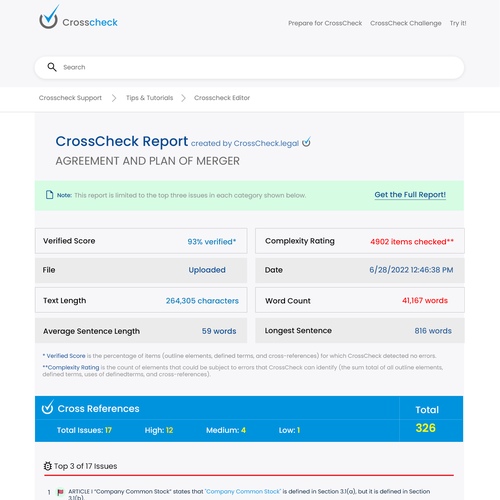 Crisp Report Page to Showcase Our Analytics Output Design by Technology Wisdom