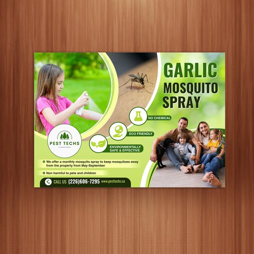 Eco friendly mosquito pest control Design by The 3colors